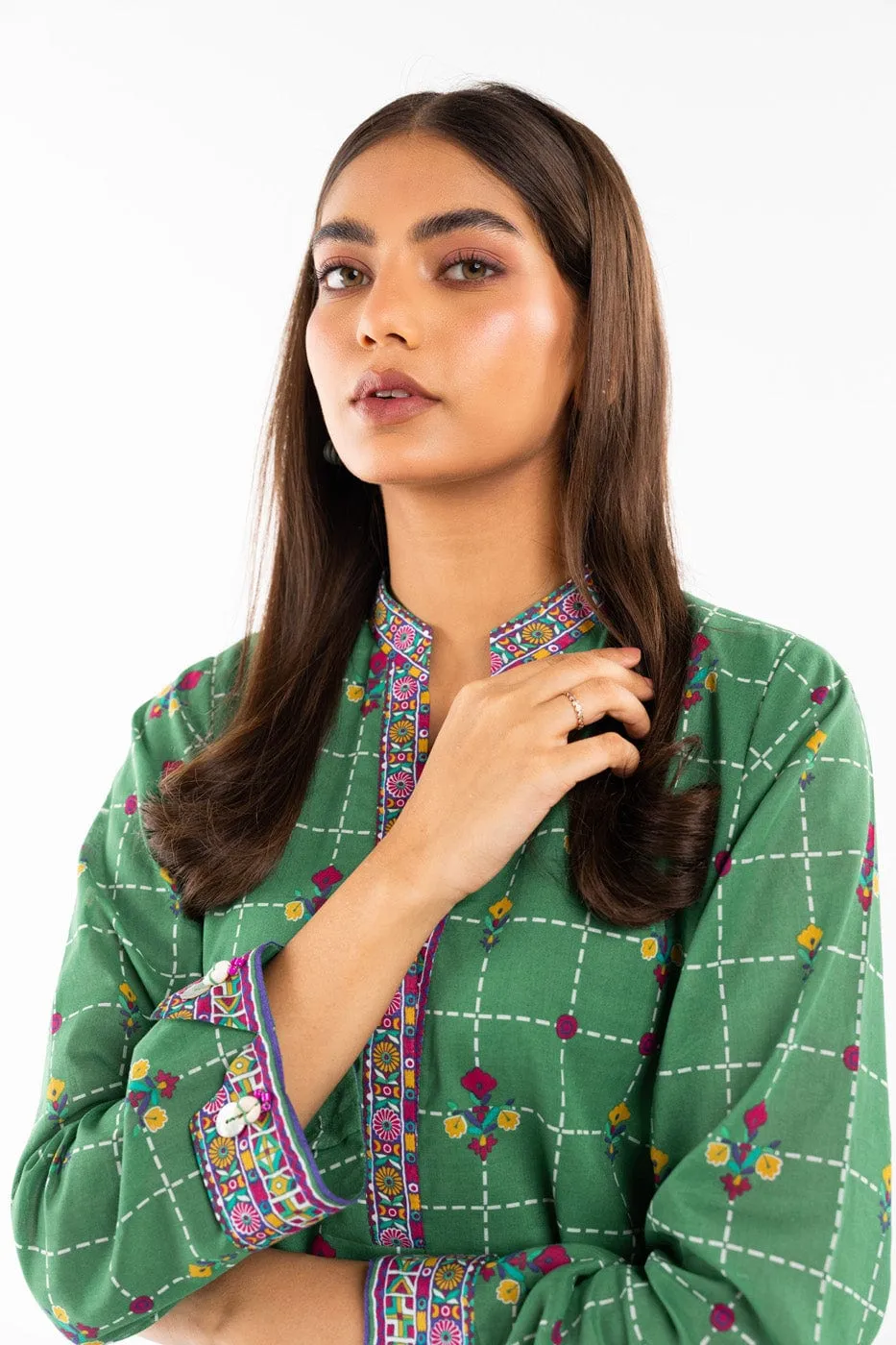 1 Pc Printed Lawn Shirt