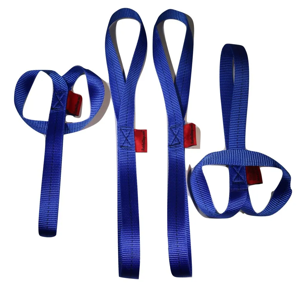 1 X 18 Inch Blue Soft Tie Loops BLUE | 4 PACK