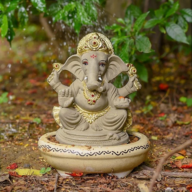 10INCH Mahabala Eco-Friendly Ganpati | Plant-A-Ganesha