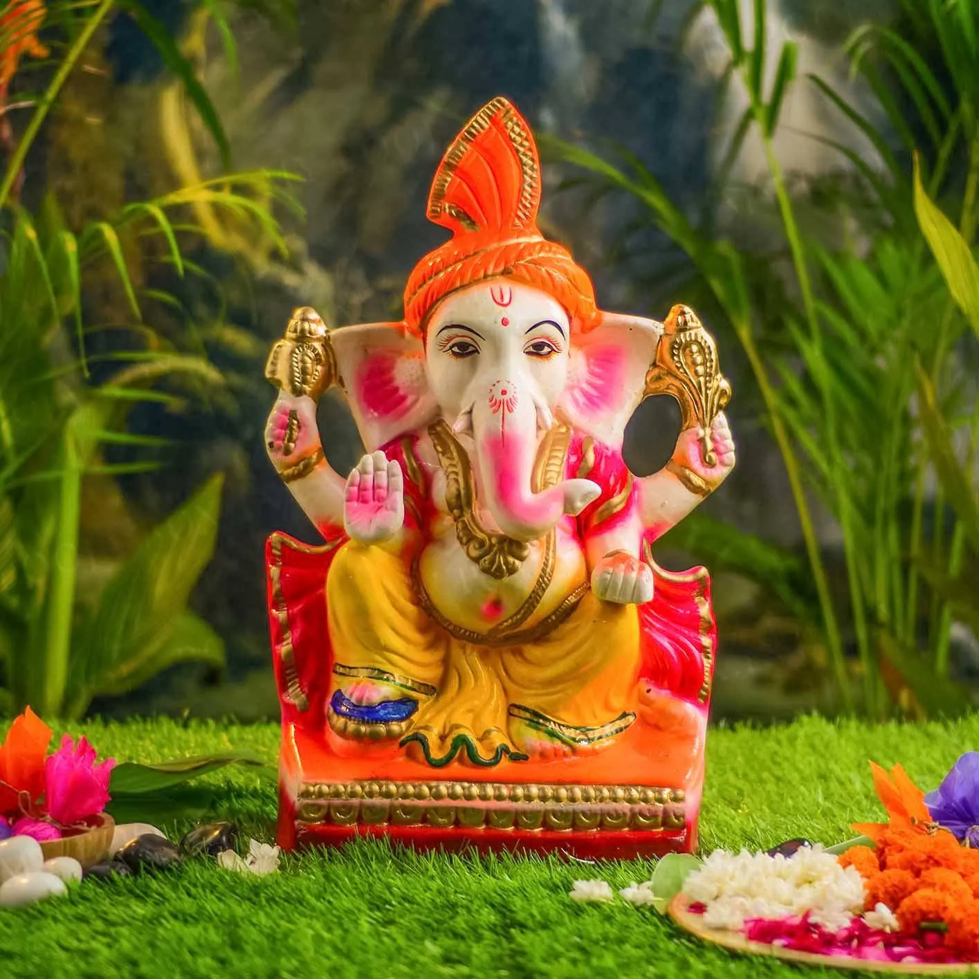 1.5FEET Janapradaya Eco-Friendly Ganpati | Plant-A-Ganesha