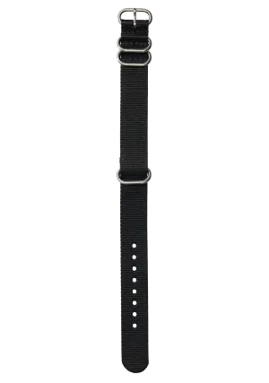 20mm Nylon #TIDE NATO Band - Black