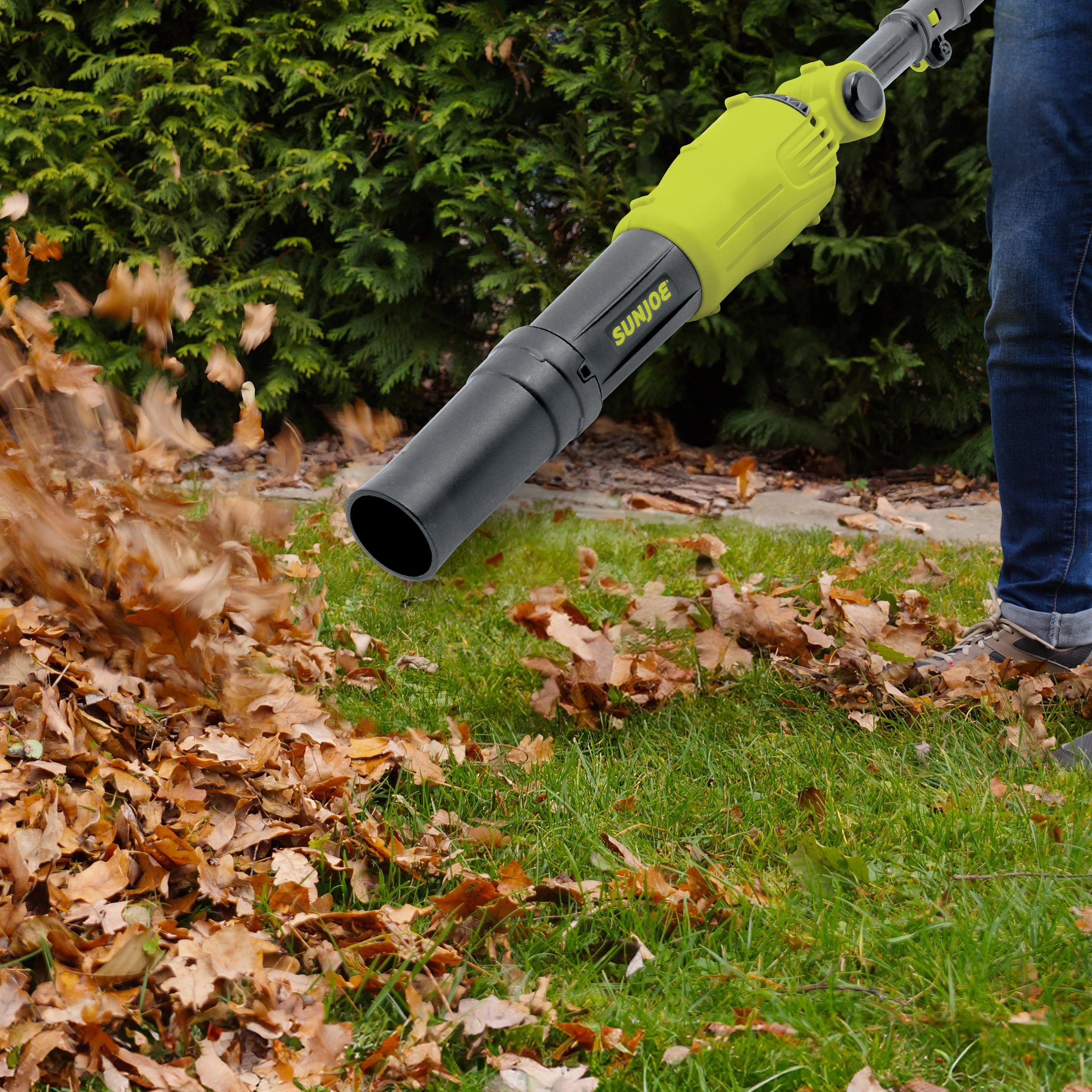 24V-TBP-LTE IONMAX 2-in-1 Handheld   Pole Leaf Blower Kit | W/ 24V 2.0-Ah Battery   Charger | 3 Nozzle Connections