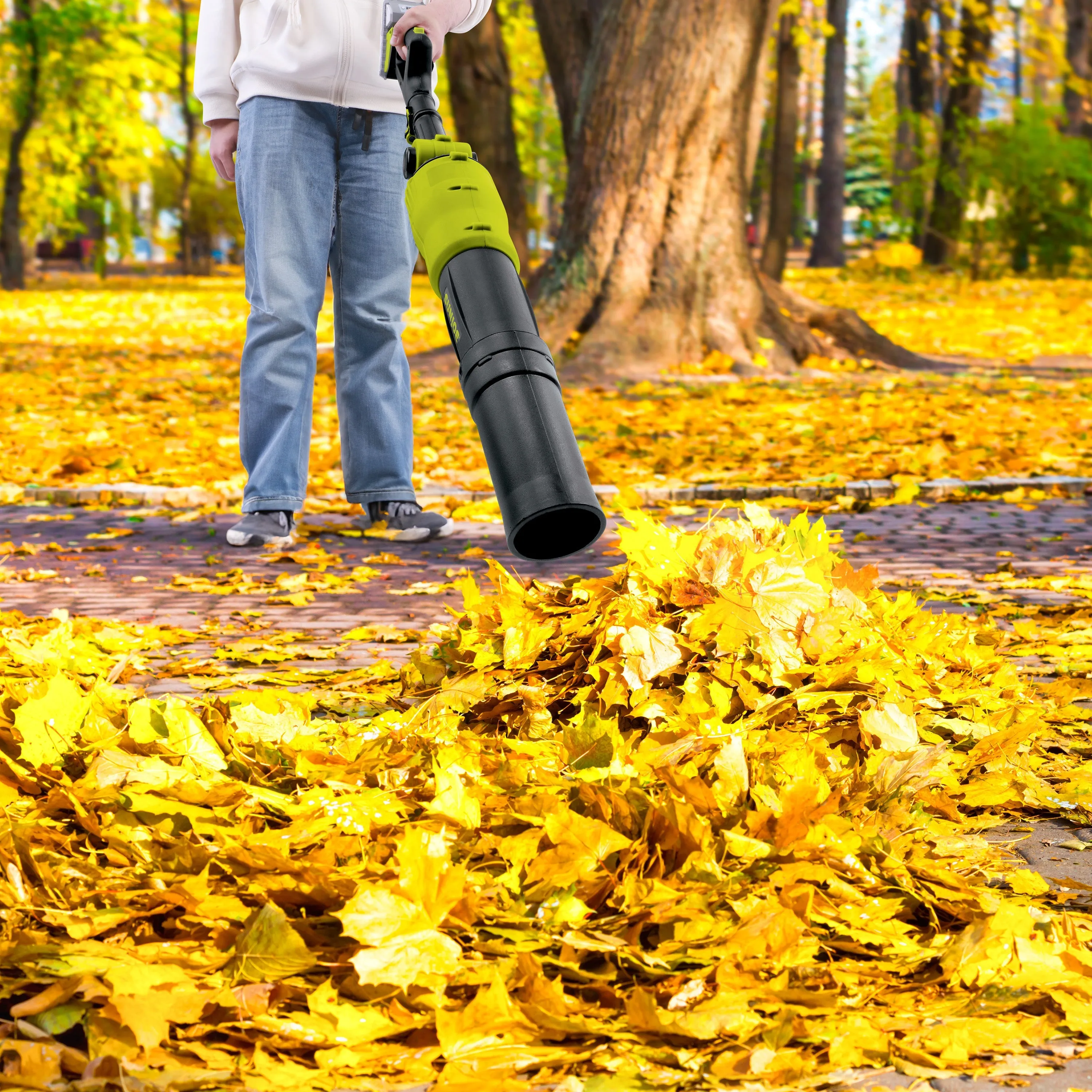 24V-TBP-LTE IONMAX 2-in-1 Handheld   Pole Leaf Blower Kit | W/ 24V 2.0-Ah Battery   Charger | 3 Nozzle Connections