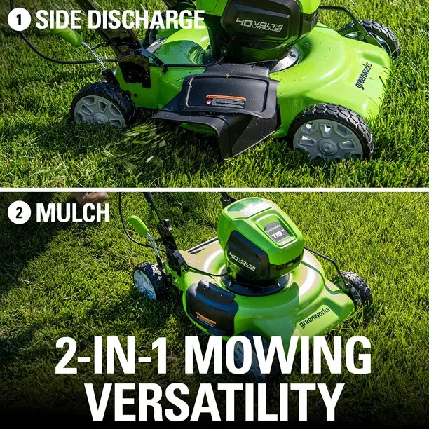 40V 19" Cordless Battery Push Mower w/ 4.0Ah Battery & Charger