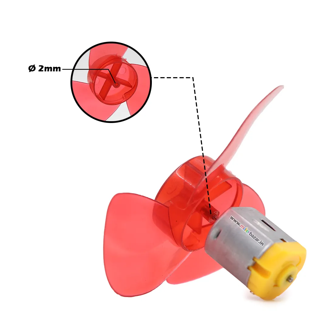 4in/100mm Three Blade Mini Propeller Toy Fan