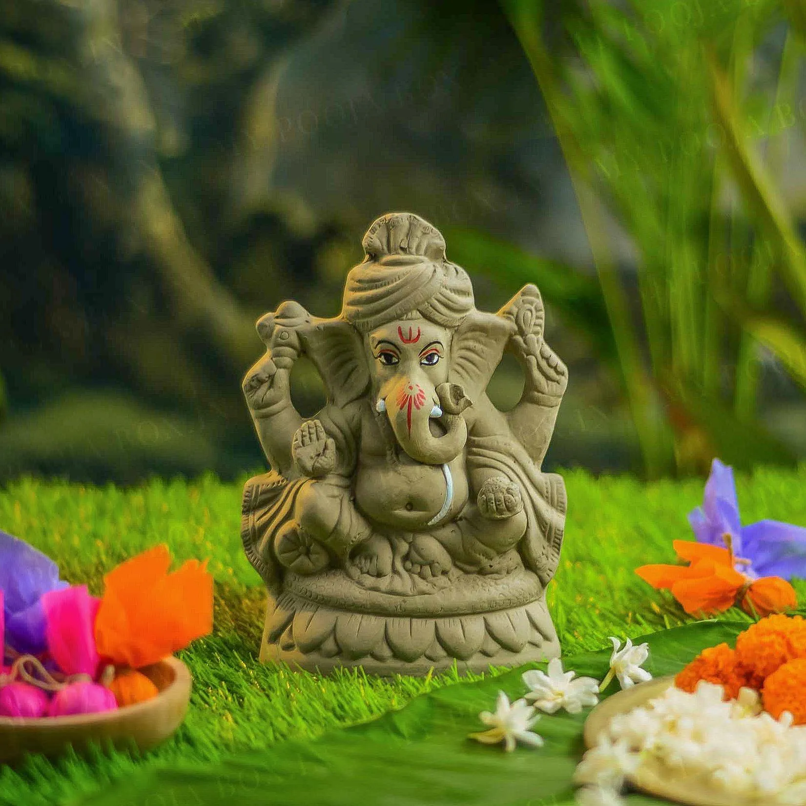 8INCH Vishuddh Eco-Friendly Ganpati | Plant-A-Ganesha