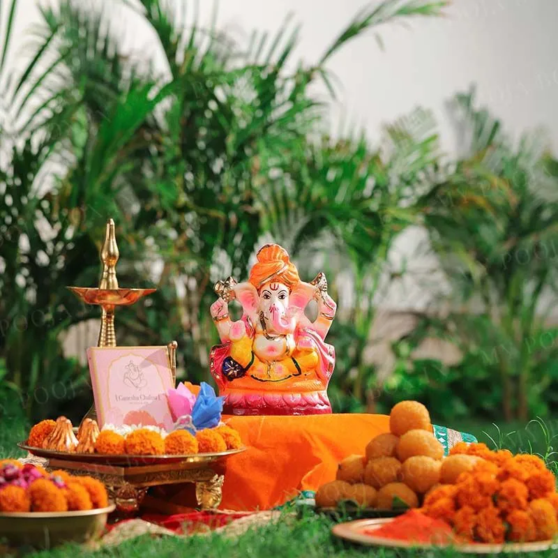 8INCH Vishuddh Eco-Friendly Ganpati | Plant-A-Ganesha