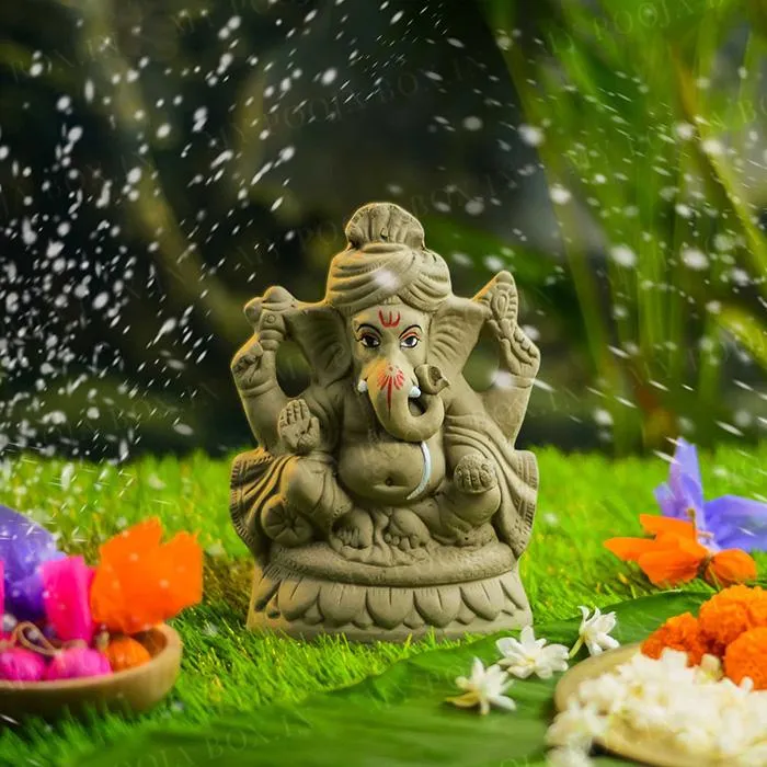 8INCH Vishuddh Eco-Friendly Ganpati | Plant-A-Ganesha