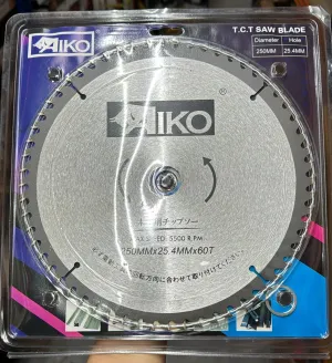 Aiko 10" 250*25.4*60T Saw Blade For Wood (Professional) | Model: SBA-W25060T