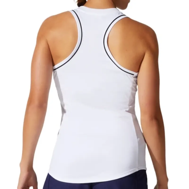 Asics Womens Court Piping Tank - Brilliant White