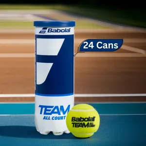 Babolat Team All Court Tennis Balls Carton (24 Cans)