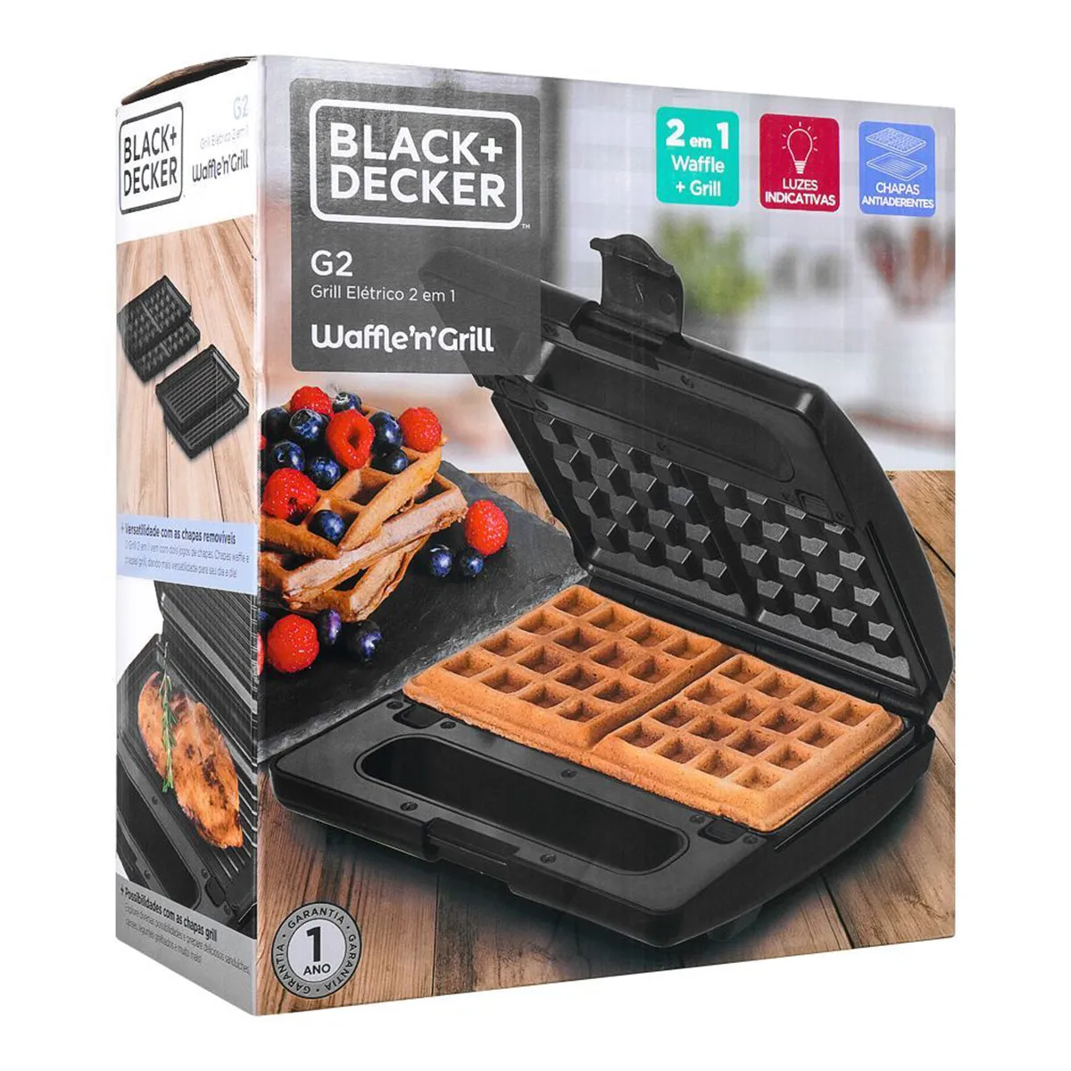 Black & Decker Waffle'n'Grill Maker-G2-B2