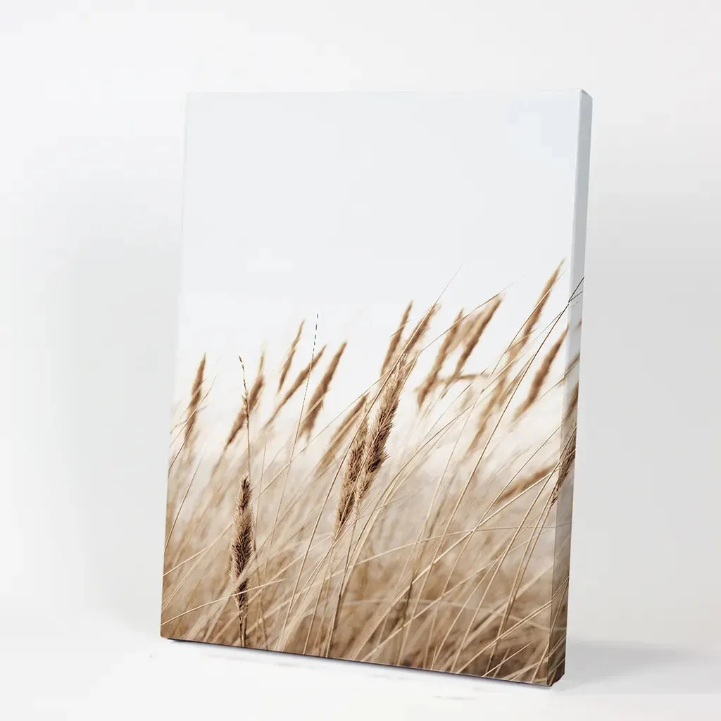 Bohemian Pampas Grass Print. Nature Inspired Theme