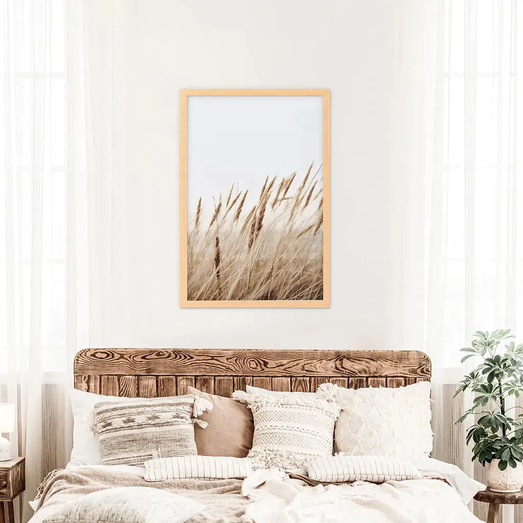 Bohemian Pampas Grass Print. Nature Inspired Theme