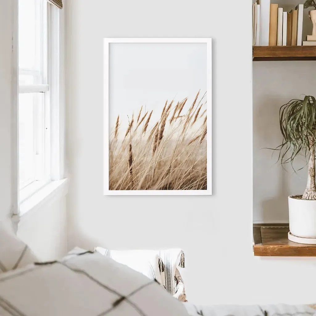 Bohemian Pampas Grass Print. Nature Inspired Theme