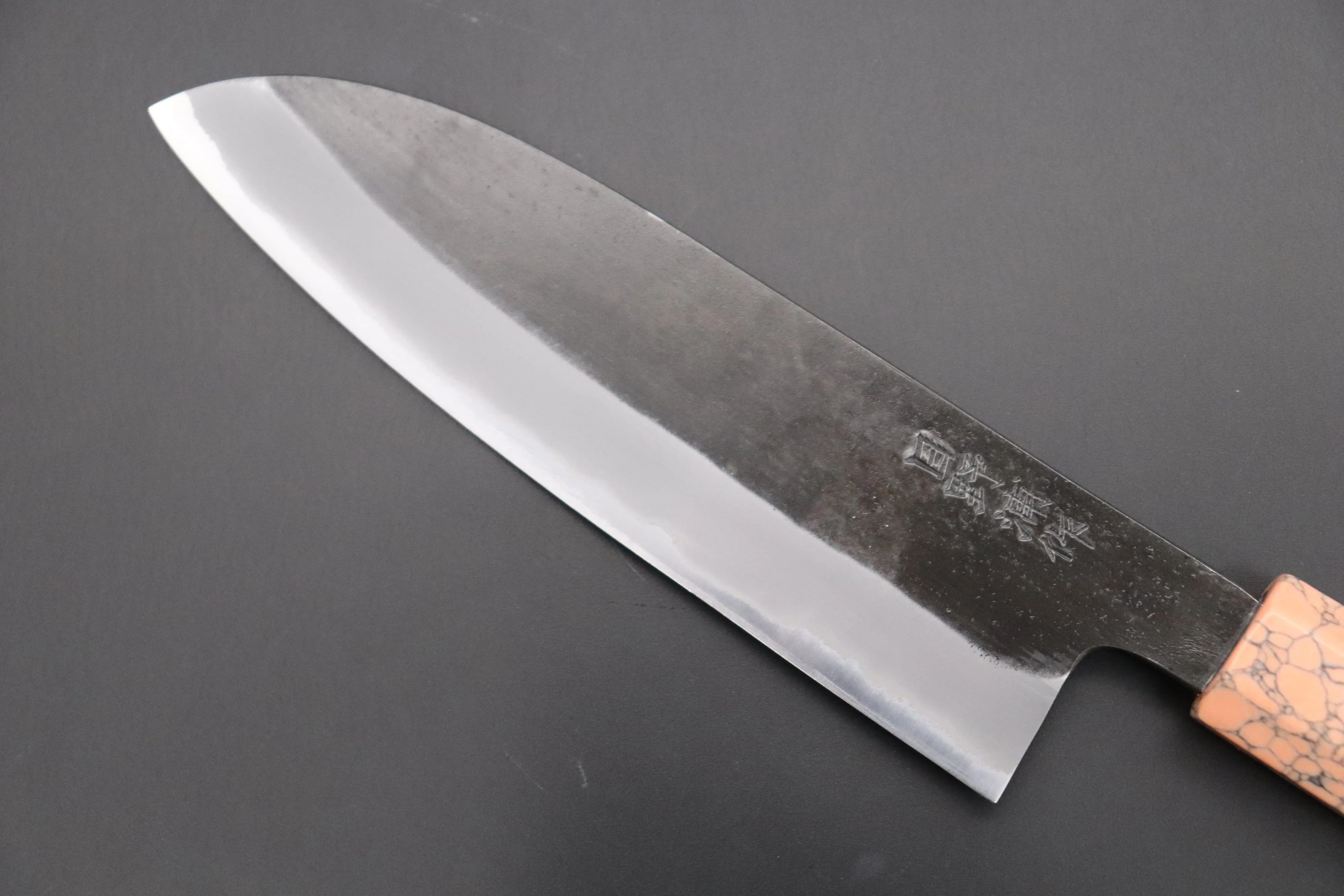 Custom Limited Edition, Hinoura White Steel No.1 Kurouchi Series HS1-4SP7 Wa Santoku 165mm (6.4 Inch)