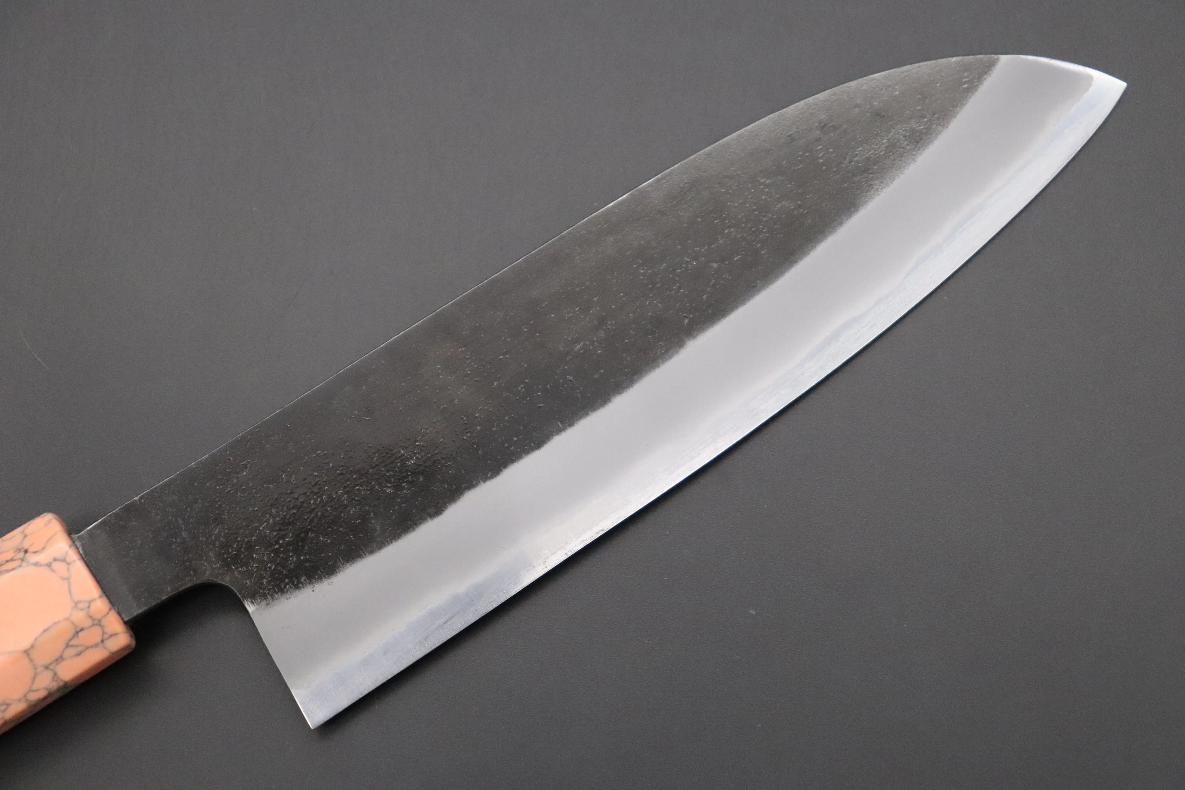 Custom Limited Edition, Hinoura White Steel No.1 Kurouchi Series HS1-4SP7 Wa Santoku 165mm (6.4 Inch)