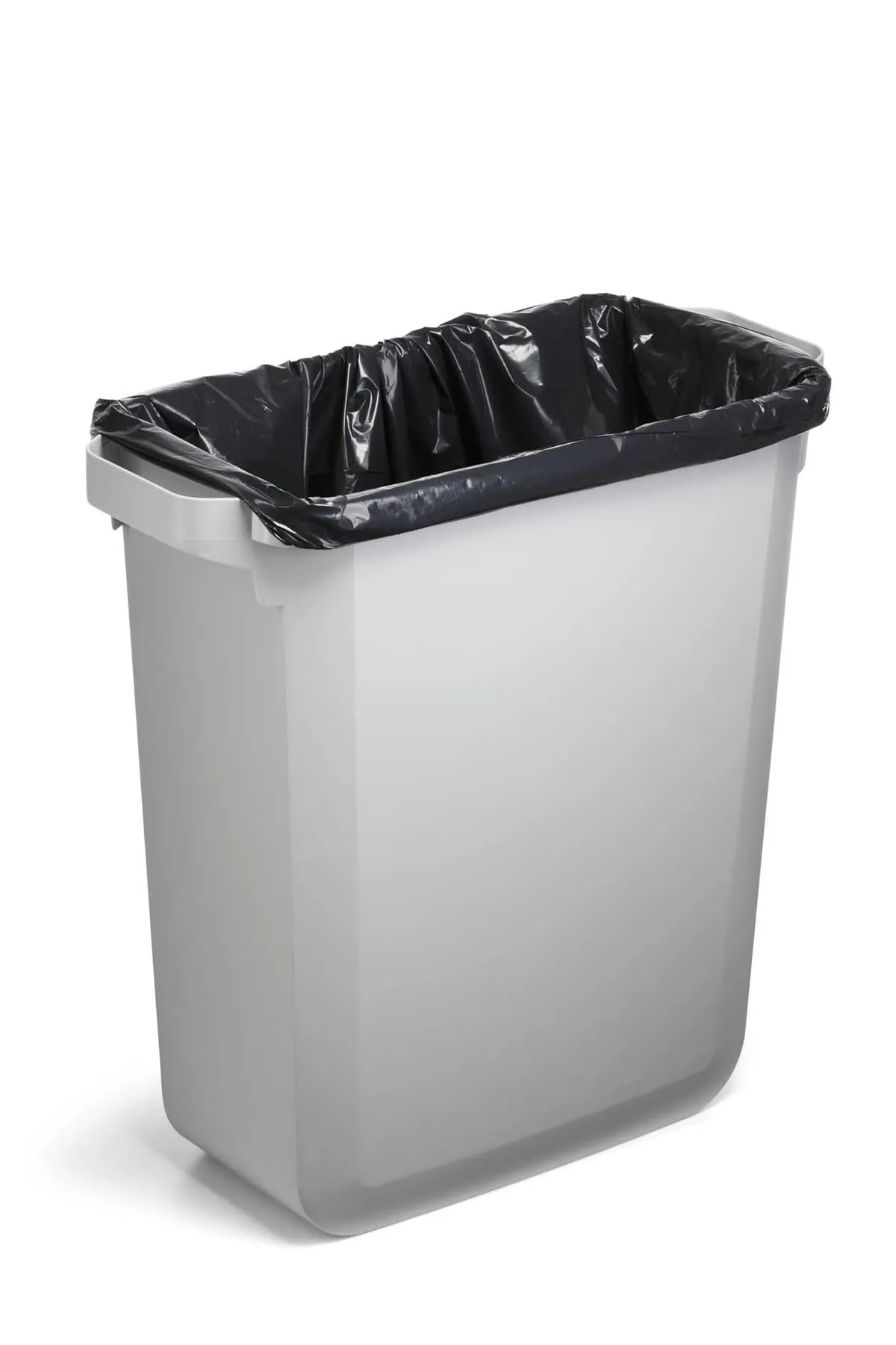 Durable DURABIN ECO Recycled Black Rectangular Recycling Bin   Black Lid | 60L