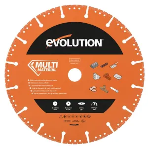 Evolution 255mm Segmented Edge, 22.2mm Bore, Heavy Duty Diamond Demolition Disc Cutter Blade