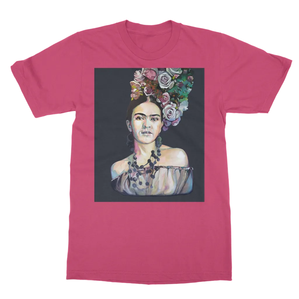 Frida - black background Classic Adult T-Shirt