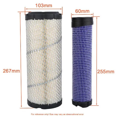 Hipa 11013-7044 11013-7045 Air Filter Compatible KOHLER 74177 74189 74197 Kawasaki FD750D-FS06 FD731V-GS00 Replace 25 083 01-S KH-25-083-01-S