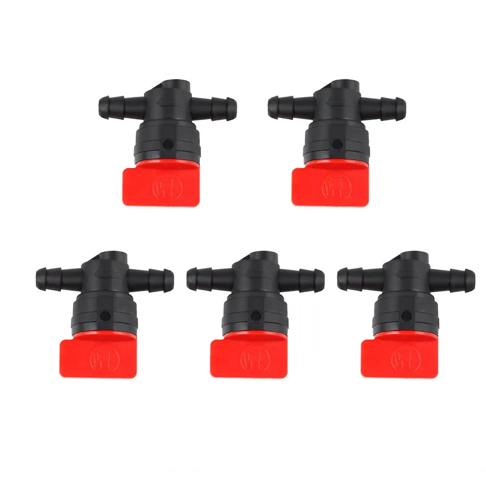 Hipa 1/4-inch Inline Fuel Cut off Shut Off Valve for 493960 494768 698183 Oregon 07-406 for John Deere AM36141 AM107340 Toro 54-3150 1-603770 (5 Pack)