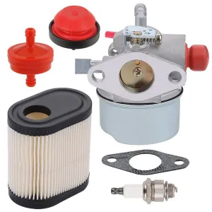 Hipa 640350 Carburetor Kit for Tecumseh LEV120 LV195EA LV195XA 6.5 HP Engines Toro 22in Recycler 20012 20013 20014 20016 20017 20018 Lawn Mowers # 640271 640303