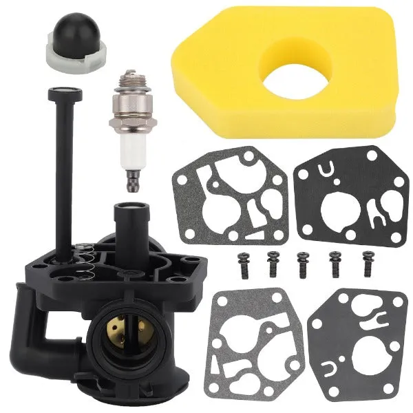 Hipa 795477 Carburetor Kit for Briggs & Stratton 10A902 9B900 900 Series 205cc 4 Cycle Engine for 499809 795469 794147 498809 497619 795475 790206 790218 699660 794161 498811