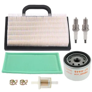 Hipa Air Filter 696854 Oil Filter Tune Up Kit For Briggs &Stratton 499486S 273638s 273638 John Deere L120 LA145 LA120 LA130 Engine Lawn Mower