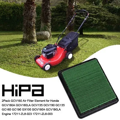 Hipa Air Filter   Pre Filter for # 17211-ZL8-023 17211-ZL8-003 17211-ZL8-000 Honda GCV160 GC160 Engine Lawn Mower with Spark Plug