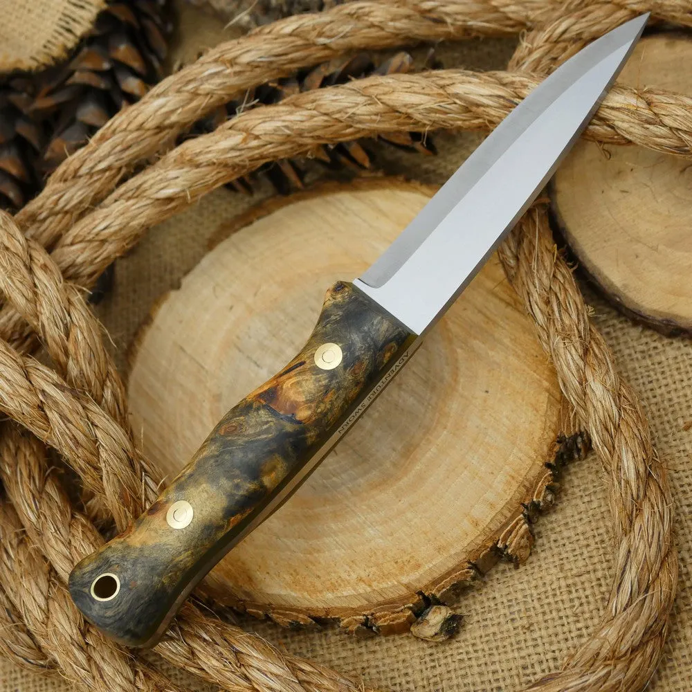 Mountaineer: Buckeye Burl & Translucent Green G10