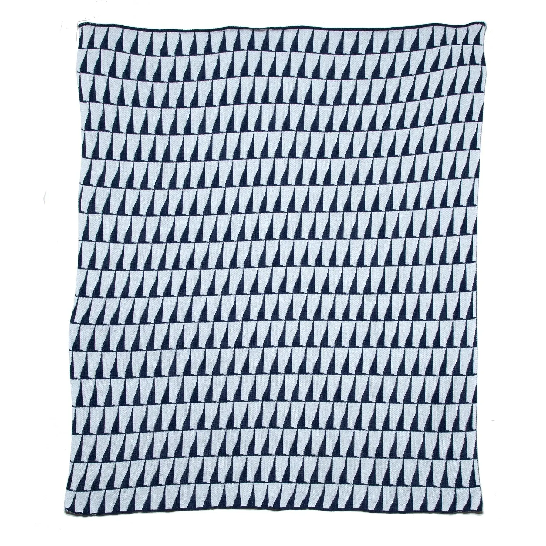 Poly Tikku Navy Throw Blanket