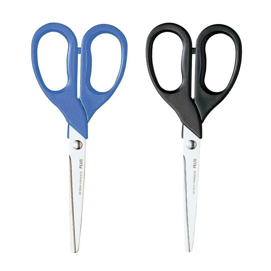 (Pre-Order) PLUS Standard scissors blue black SC-160R