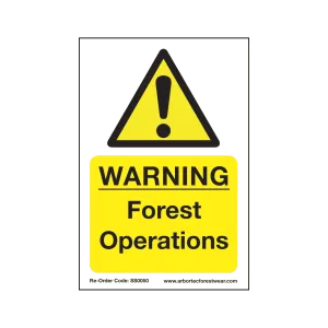 SS0050 Corex Safety Sign - Warning Forest Operations