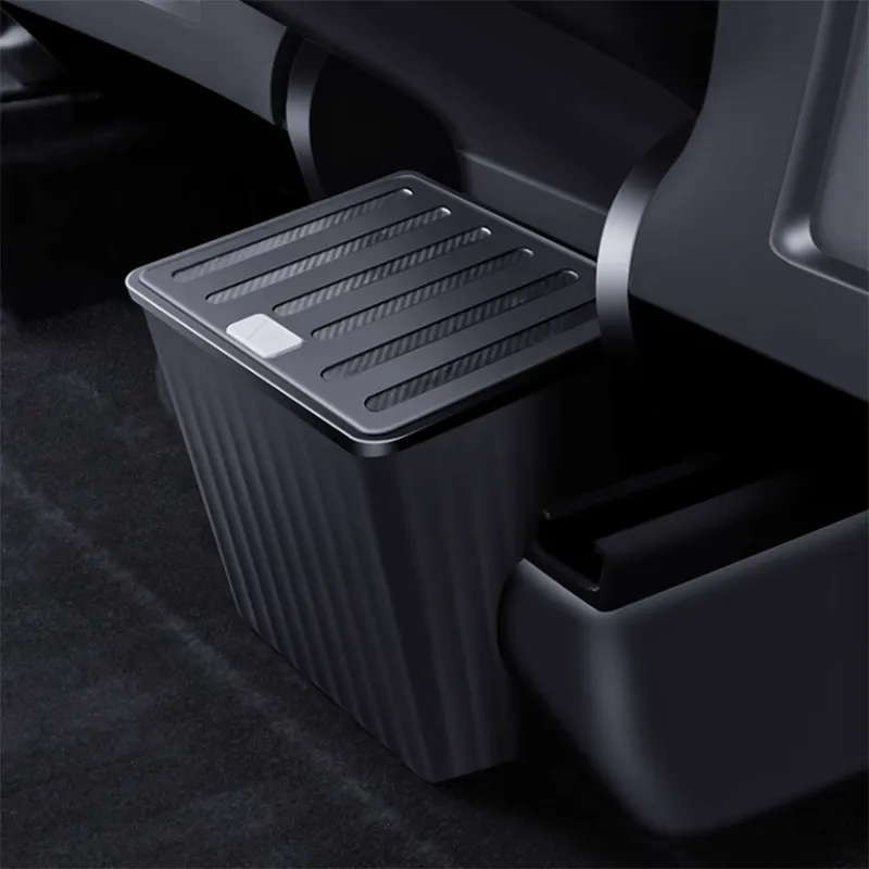 TAPTES Rear Row Under Seat Storage Organizer Trash Bin for Tesla Model Y