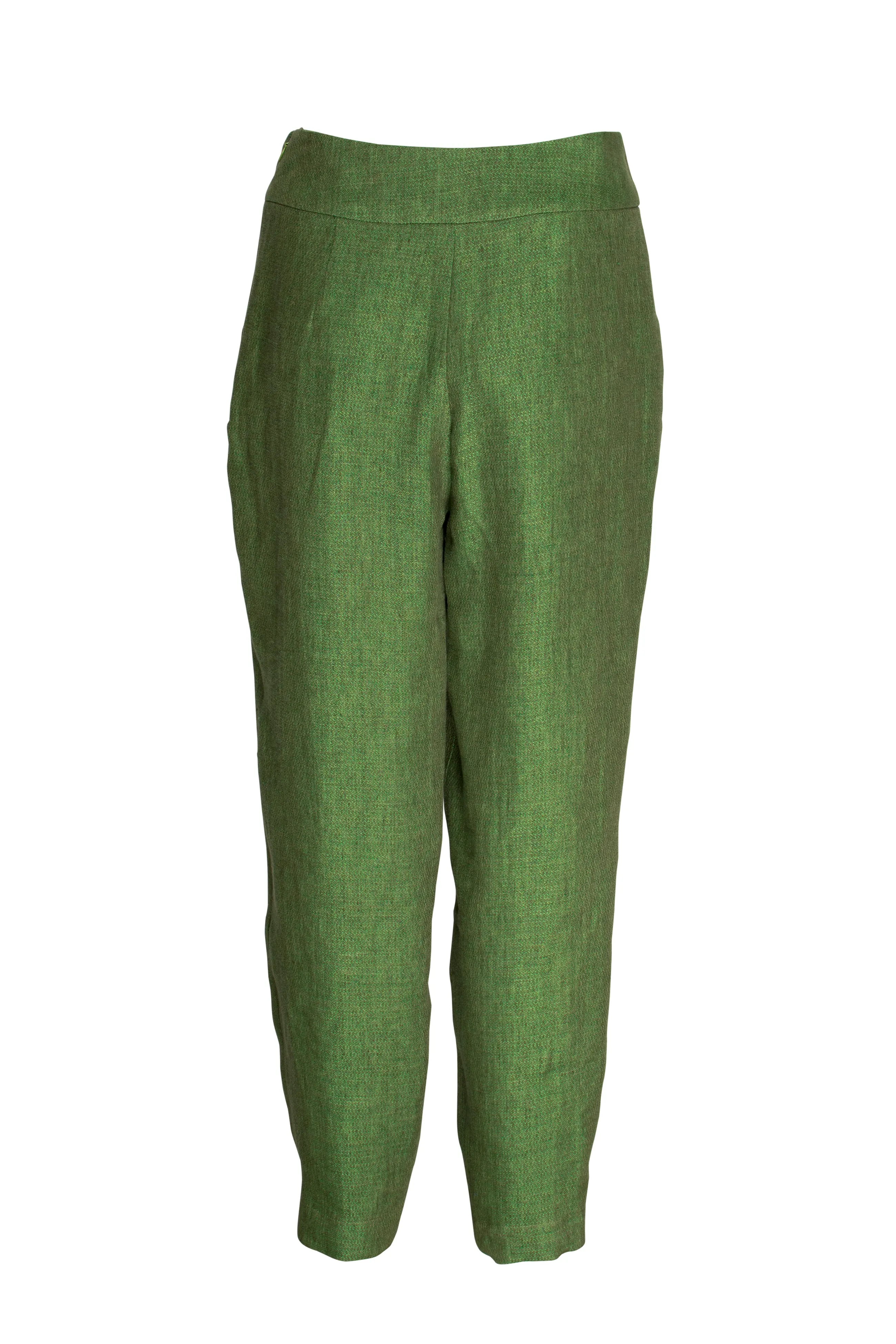 Yoke Pleat Pant - Grass Linen 9726